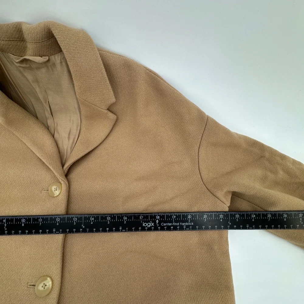 Everlane Cocoon Coat Women P Camel Tan‎ Wool Blend Oversized Long Jacket 43